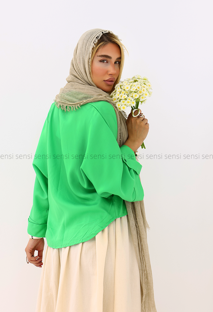 شومیز زنانه سیلک کیمونو کد1006270